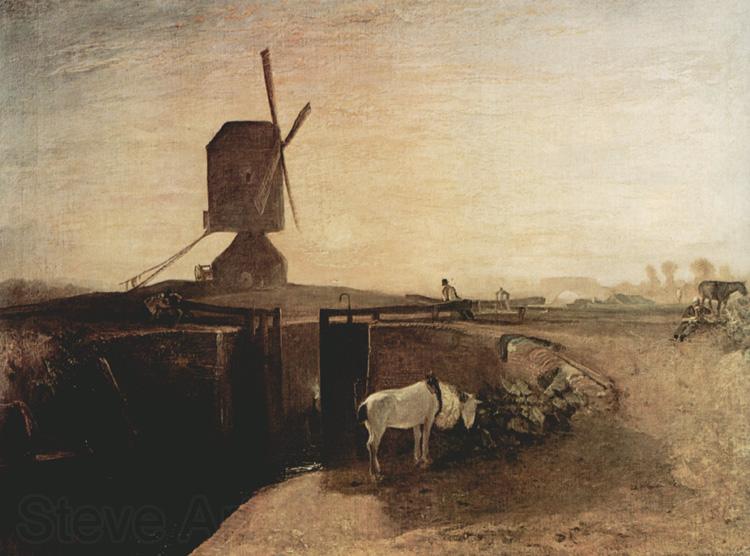 Joseph Mallord William Turner Grand Junction Canal at Southall Mill Windmill and Lock (mk31)